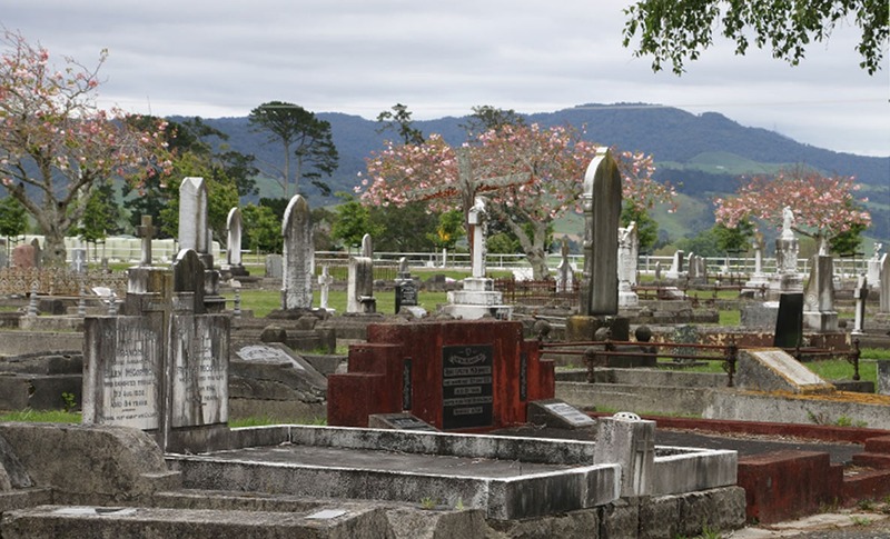Gravestones, Waihi Cemetery